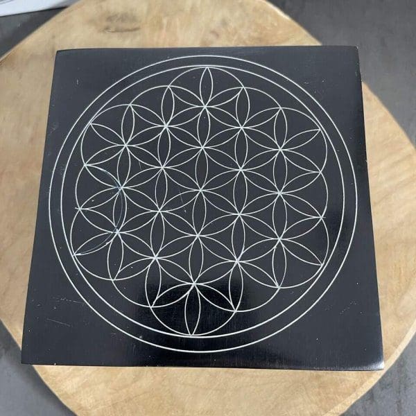 shungite boite fleur de vie