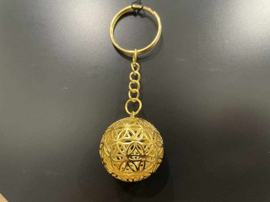 porte clef 3d fleur de vie