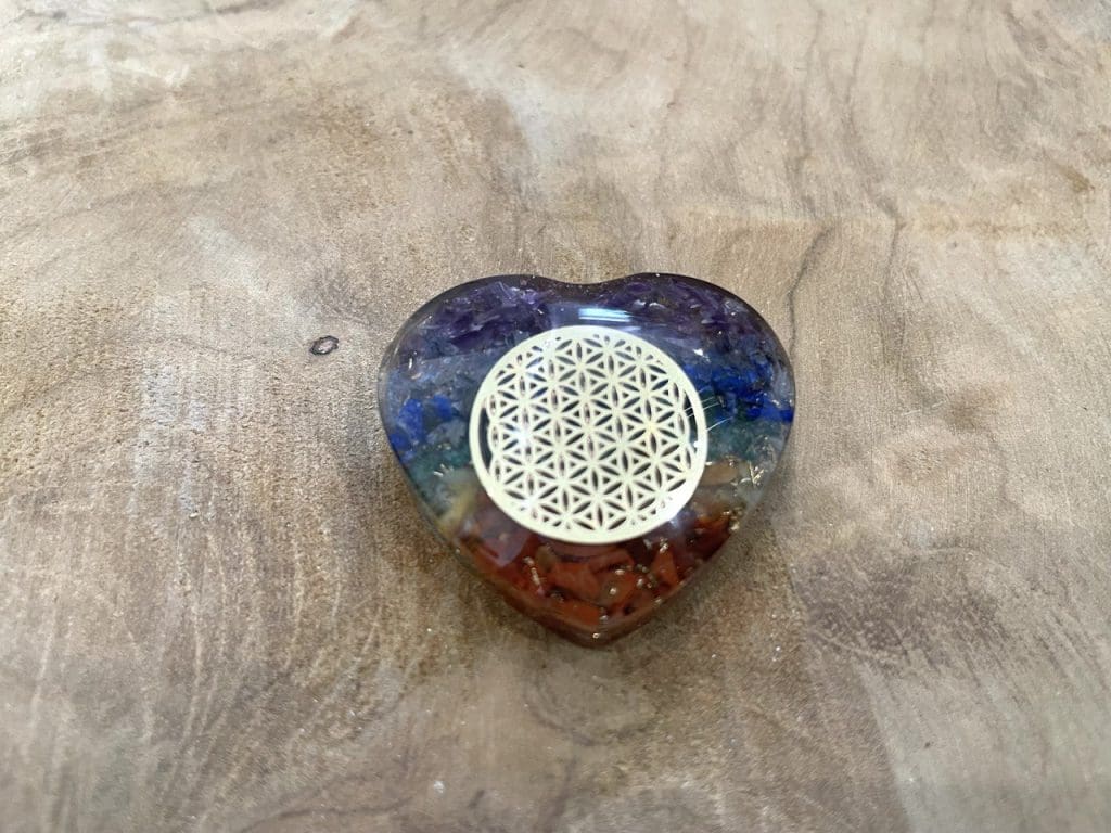 organe de poche coeur 7 chakras fleur de vie