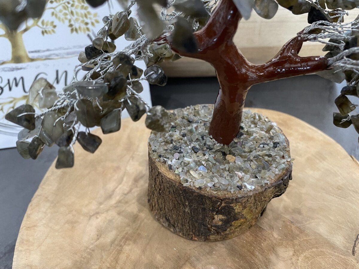 Arbre de vie en cristaux, Labradorite, 25 cm (500 pierres) - Esensmana