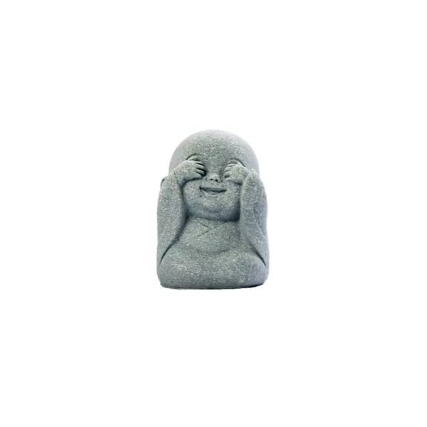 baby bouddha main sur yeux Baby bouddha Mizaru: "ne rien voir de mal", qui se couvre les yeux, 4cm – Image 1