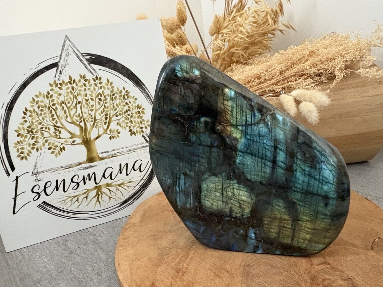 IMAGE 2026-04-28 07:41:56 Labradorite EXTRA, pierre polie sculptée, reflets incroyables 14 cm (modèle C) – Image 1