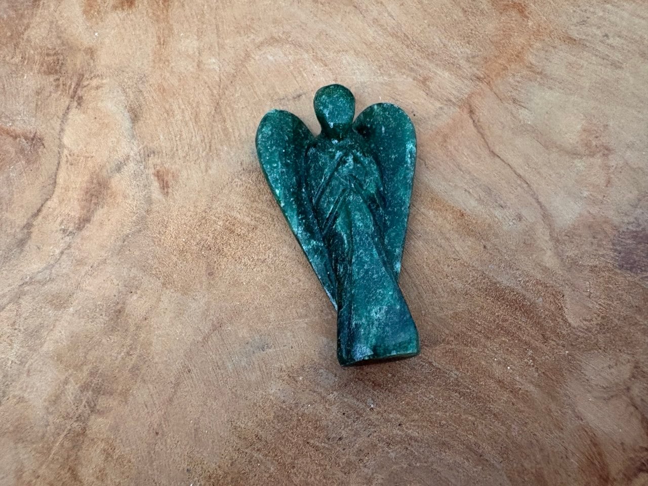 IMAGE 2026-07-09 15:52:15 Mini statuette d'Ange en Aventurine foncée, protection de poche, 5 cm – Image 1